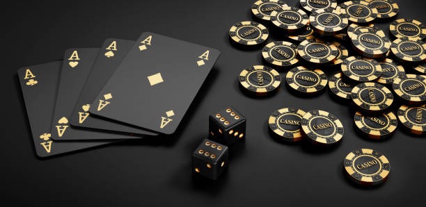 Sic Bo table with three dice, payout legend, and multiple betting zones